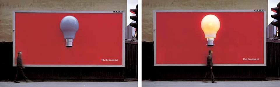 Action de Street Marketing - The Economist