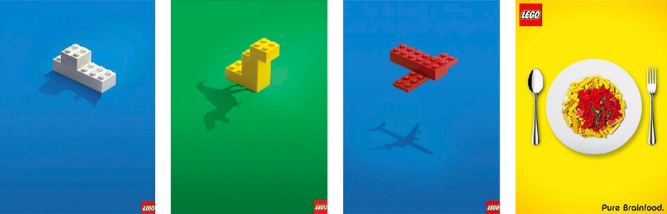 Publicité par l'objet de la marque Lego